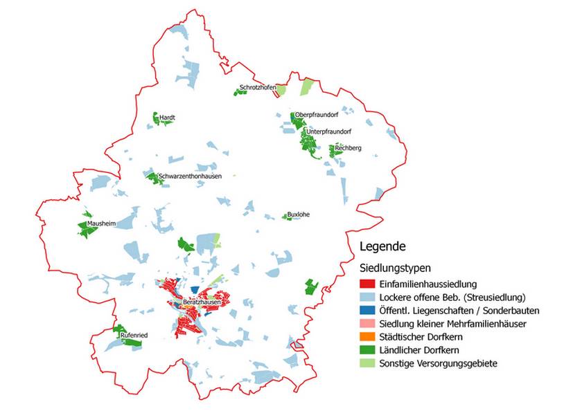 ZREU Klimaschutzkonzept Energienutzungsplan Markt Beratzhausen